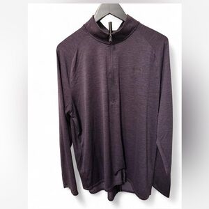 Under Armour Heathered Plum 1/4 Zip Pullover